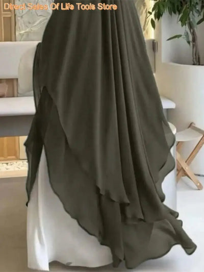 Ramadan Khimar Abaya Saudi Arabia Turkey Islam Muslim Hijab Dress Prayer Clothes Abayas For Women Kebaya Robe Femme Musulmane