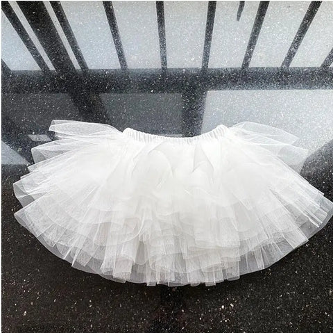 Little Girls Tutu Skirts Black Fluffy Toddler Tulle Princess Ball Gown Pettiskirt Ballet Dance Kids Party/birthday Skirt 1-7T