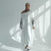 Similar Cotton Linen Batwing Kimono Abaya Dubai Islam Muslim Dress For Women Kebaya Kaftan Robe Musulmane Caftan Marocain Femme