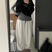 Gray Oversize Style Loose Sweatpants Women Harajuku Korean Fashion Sport Pants Embroidery Y2k Vintage Baggy Trousers Aesthetic