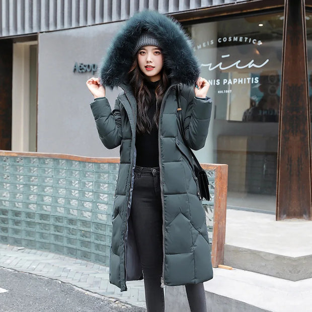 2024 New Autumn Winter Coat Women Thicken Warm Oversized Hoodies Casual Loose Korean Autumn Winter Fashion  Cotton Parkas Coat