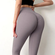 Women's Seamless Yoga Leggings Fitness GYM Pants High Waist Elastic Sexy Hips Tight Peach Buttocks Quick Dry Breathable Pants