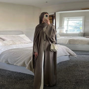 Similar Cotton Linen Batwing Kimono Abaya Dubai Islam Muslim Dress For Women Kebaya Kaftan Robe Musulmane Caftan Marocain Femme