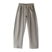 MICOCO K8063C Artistic temperament simple with thick loose high-waisted lean banana sweatpants