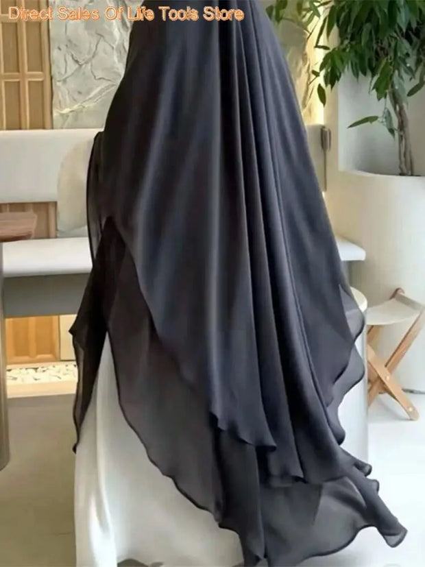 Ramadan Khimar Abaya Saudi Arabia Turkey Islam Muslim Hijab Dress Prayer Clothes Abayas For Women Kebaya Robe Femme Musulmane