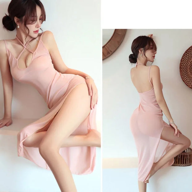 Sexy Perspective Nightclub Dress Thin Cute Long Skirt Womens Dresses Dresses For Formal Occasions Summer Cosplay Party Dresses