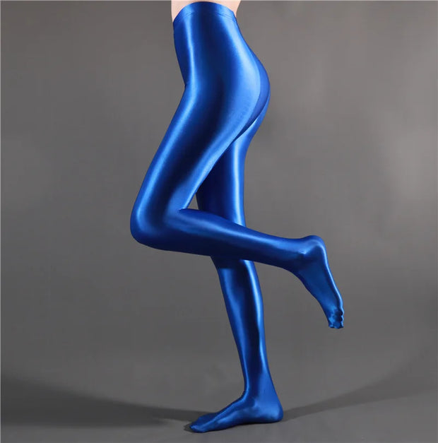 NEW Glossy Opaque Leggings Shiny High Waist Tights Sexy Stockings Yoga Pants Training Women Sports Leggings Fitness