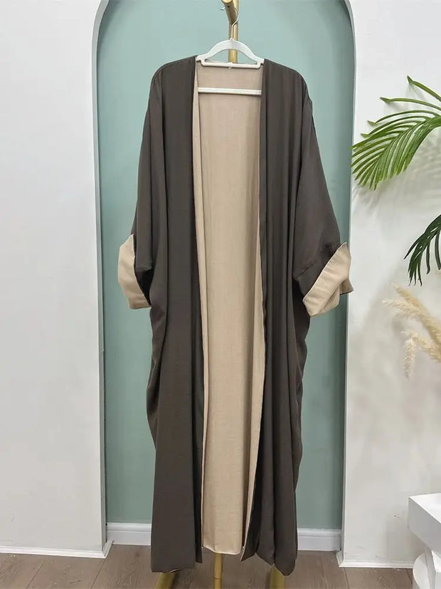 Open Modest Kimono Abaya Dubai Luxury Muslim Cardigan Coat Abayas for Women Islam Kebaya Caftan Marocain Robe Femme Musulmane