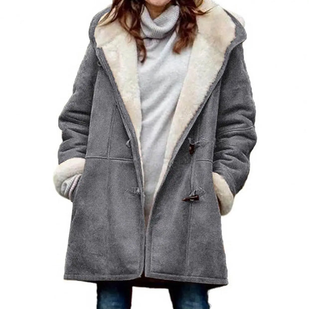 2023 New Fashion Long Winter Coat Women Clothing Wool Liner Hooded Parkas Slim With Fur Collar Warm Winter Jacket Women 5XL