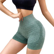 Women Yoga Shorts High Waist Butt Lifting Workout Fitness Tights Tummy Control Gym Running Stretched Pants Casual Sportswear