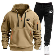 2024 Men Tracksuit Hoodie Set, Men's Brand Sweater, Warm Sportswear, Sports Iuxury, High quality Print, Autumn/Winter, 2 pieces