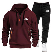 2024 Men Tracksuit Hoodie Set, Men's Brand Sweater, Warm Sportswear, Sports Iuxury, High quality Print, Autumn/Winter, 2 pieces