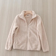 Women's Fleece Coat Winter Warm Thicken Jacket Two-Sided Wear Double-Sided Velvet Coral Fleece Coats Polar Fleece Jackets