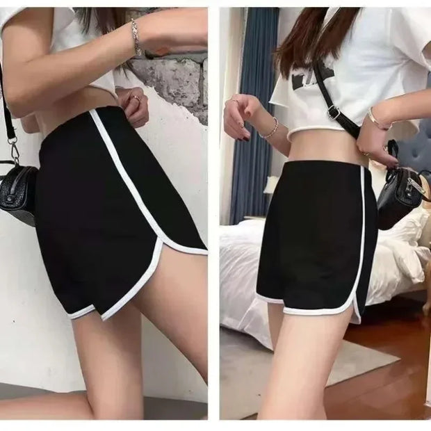 Summer New Shorts Women's Sports Shorts Casual Korean Edition Yoga Wide Legs Home Sleeping Pants High-waisted Slimming Shorts