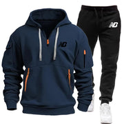 2024 Men Tracksuit Hoodie Set, Men's Brand Sweater, Warm Sportswear, Sports Iuxury, High quality Print, Autumn/Winter, 2 pieces