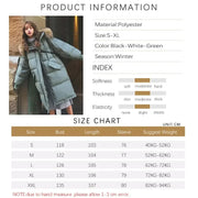 TFETTERS with Fur Collar Hooded Long Coat Women 2024 New Korean Casual Loose Down Cotton Padded Parkas Women Winter Clothing